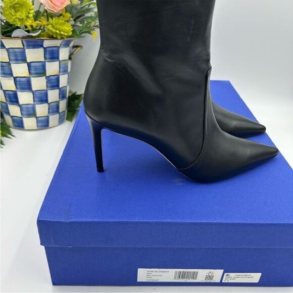 Women's Stewart Weitzman leather ankle boots size 8, made in Spain - Picture 3 of 10